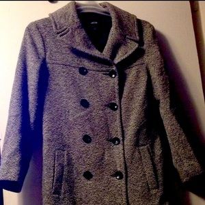 Jacob Size S 3/4 Length Wool Tweed Jacket